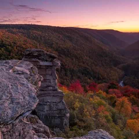 Lindy Point Sunset - Blackwater Falls State Park - West Virginia