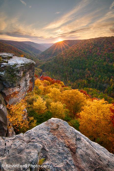 Lindy Point Sunset - Blackwater Falls State Park - West Virginia