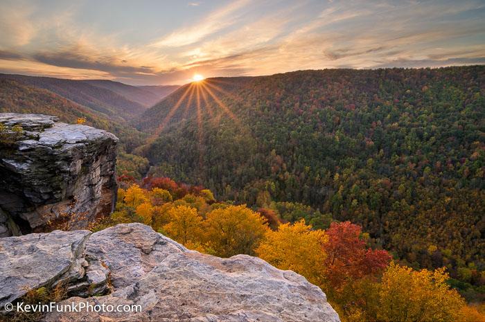 Lindy Point Sunset - Blackwater Falls State Park - West Virginia