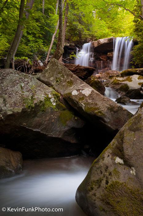 Twin Falls on Glade Creek - Marion County, West Virginia