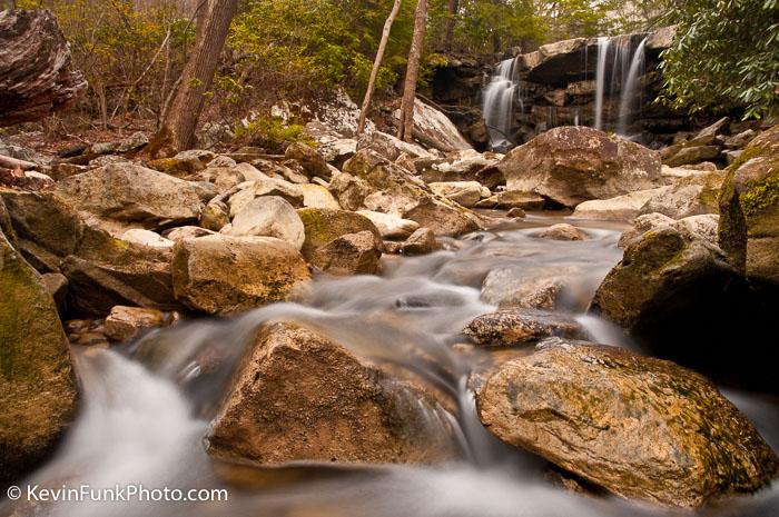 Twin Falls on Glade Creek - Marion County, West Virginia