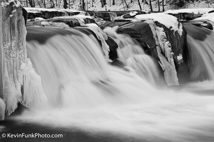 Valley Falls State Park West Virginia Black and White