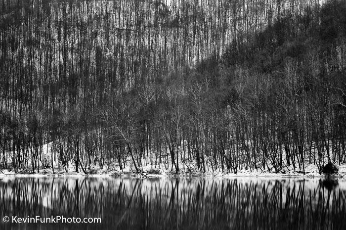 Valley Falls State Park West Virginia Black and White