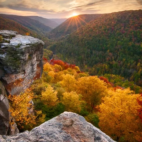 Lindy Point Sunset - Blackwater Falls State Park - West Virginia