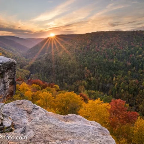 Lindy Point Sunset - Blackwater Falls State Park - West Virginia