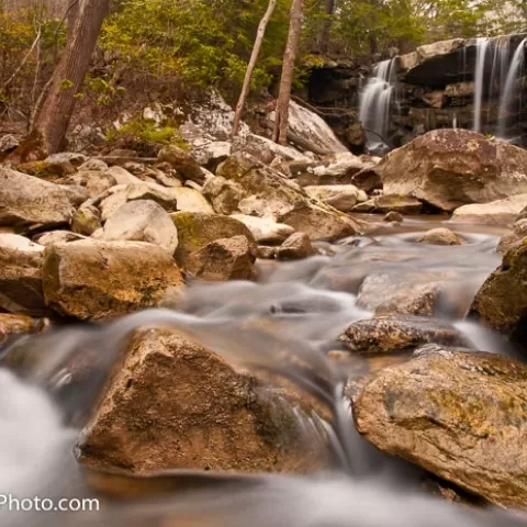 Twin Falls on Glade Creek - Marion County, West Virginia