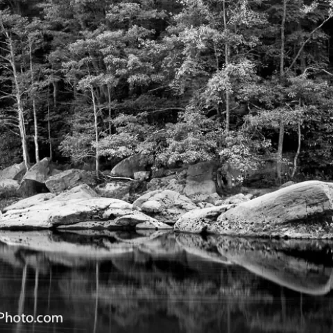 Valley Falls State Park West Virginia Black and White